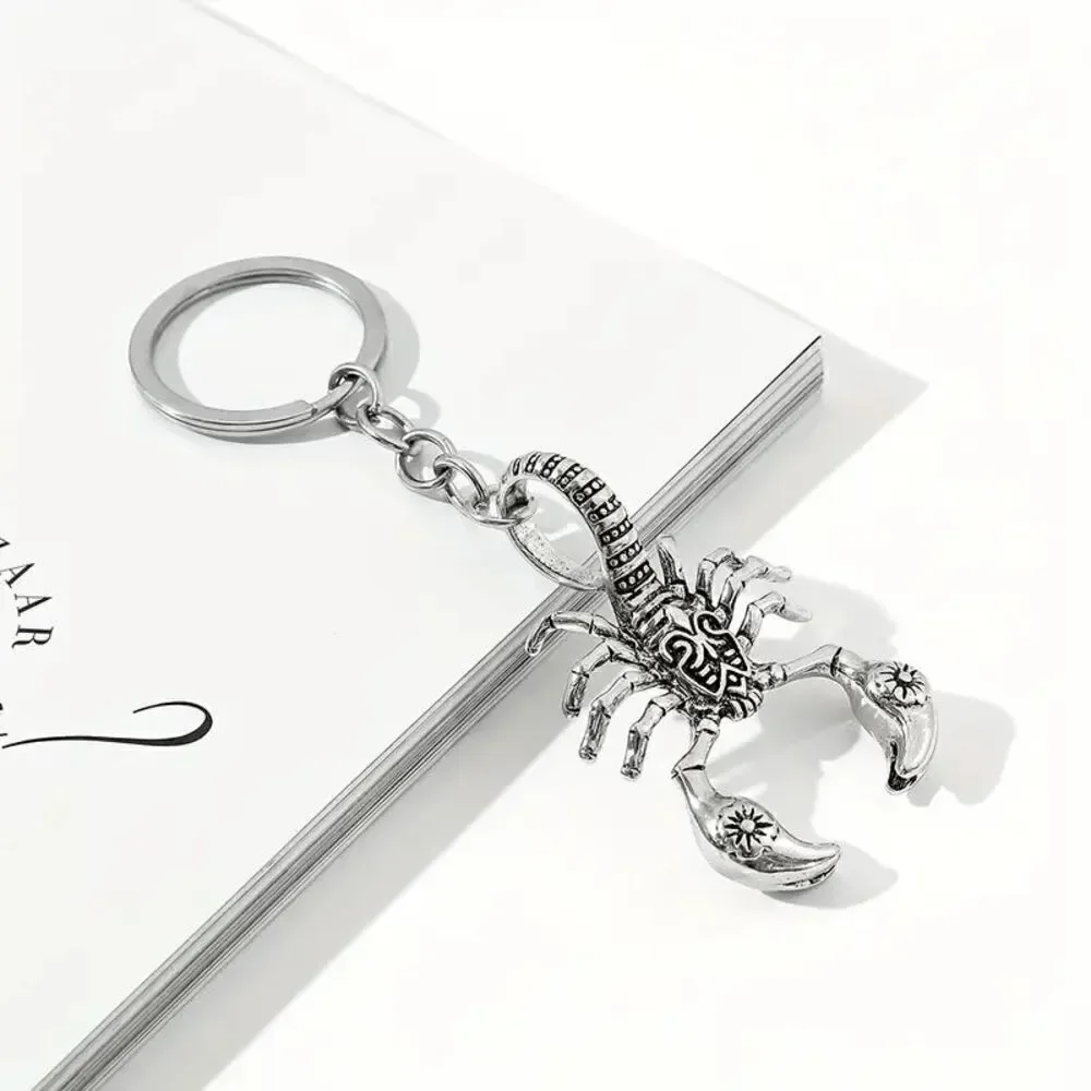 Scorpion Charm Stainless Steel Keychain Key Ring